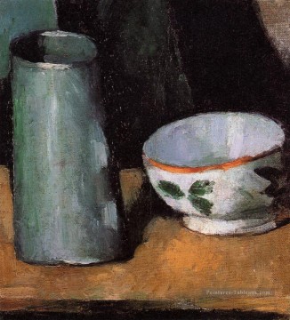  Het Tableaux - Bol Nature morte et Cruche au lait Paul Cézanne
